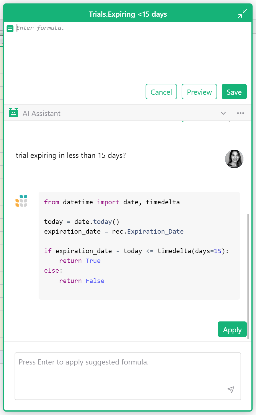 Assistant de Formule IA
