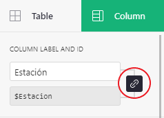 Modification des étiquettes et des identifiants de colonnes