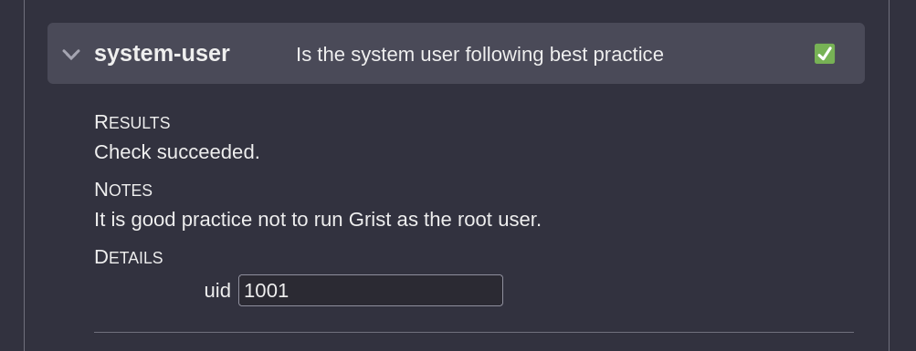 Configuration sans privilèges root de Grist