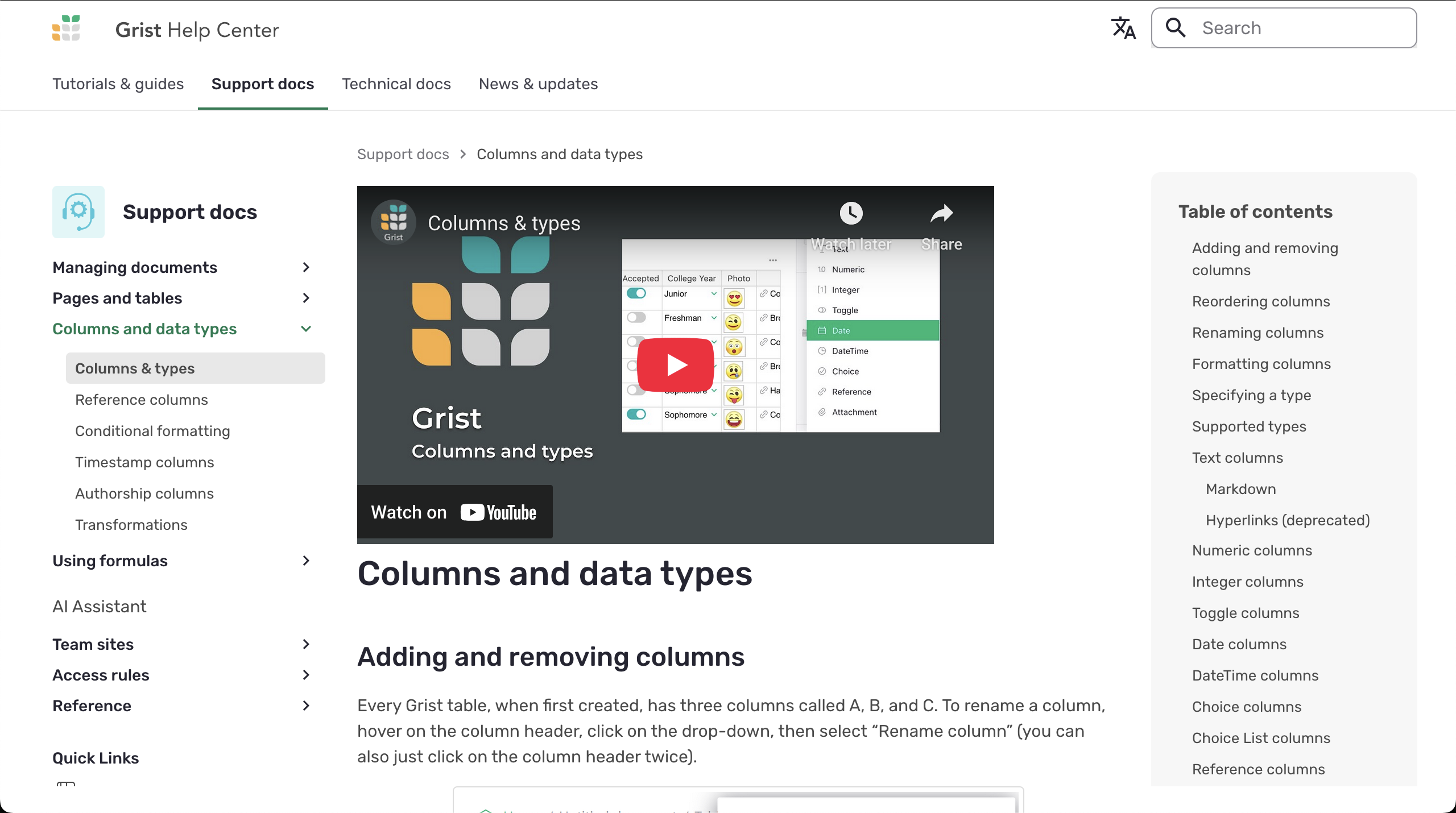 Help Center redesign