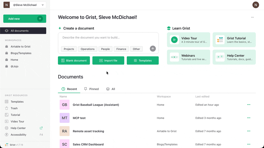 Grist homepage redesign