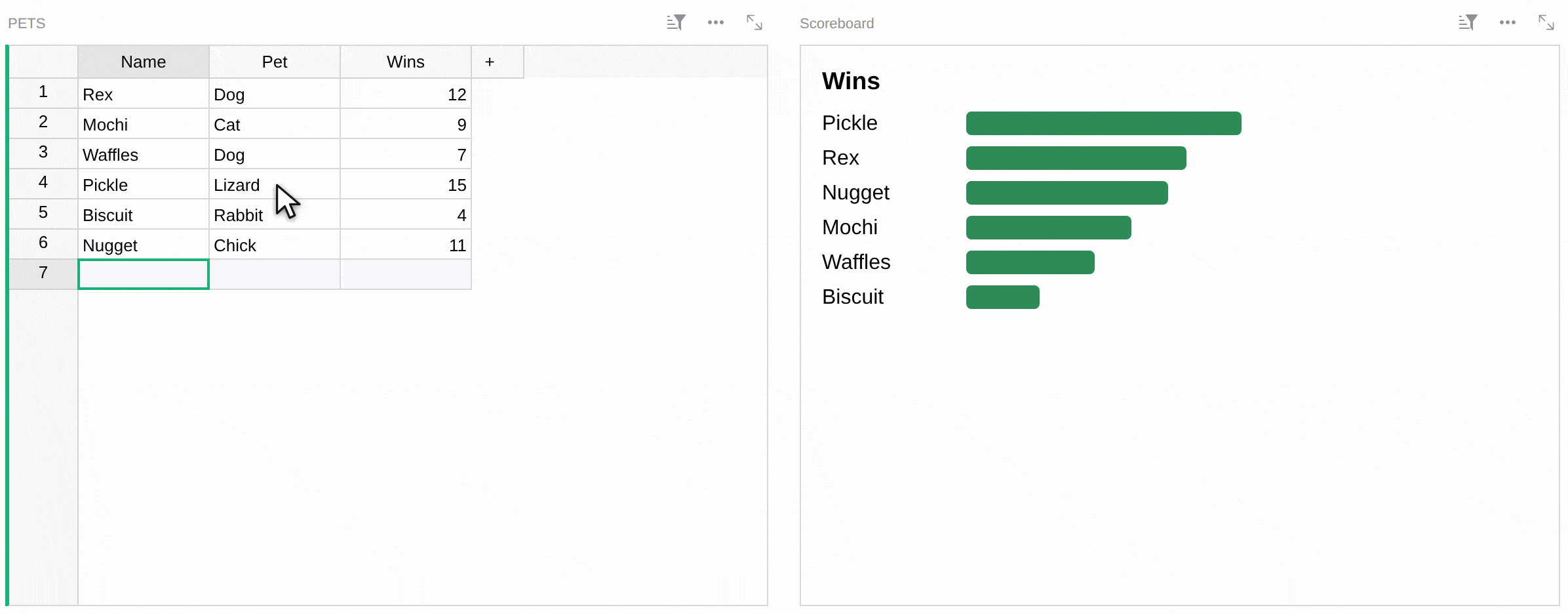 Widget Creator code editing