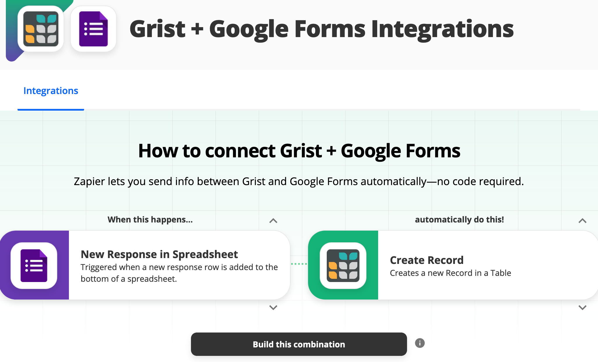 grist et google forms