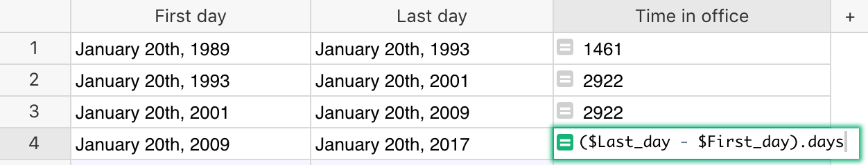 Working with dates - Grist Help Center