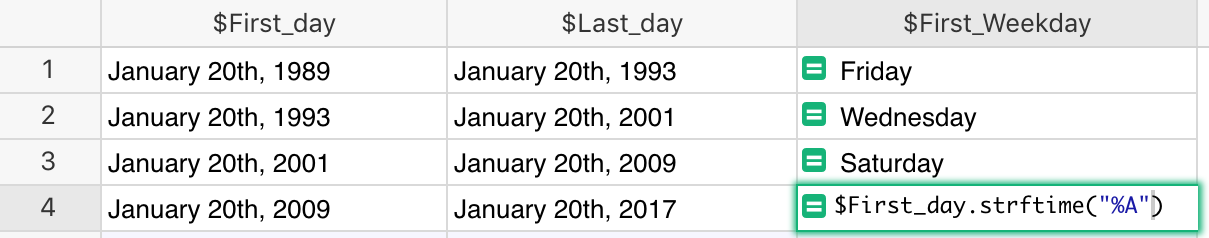 Working with dates - Grist Help Center