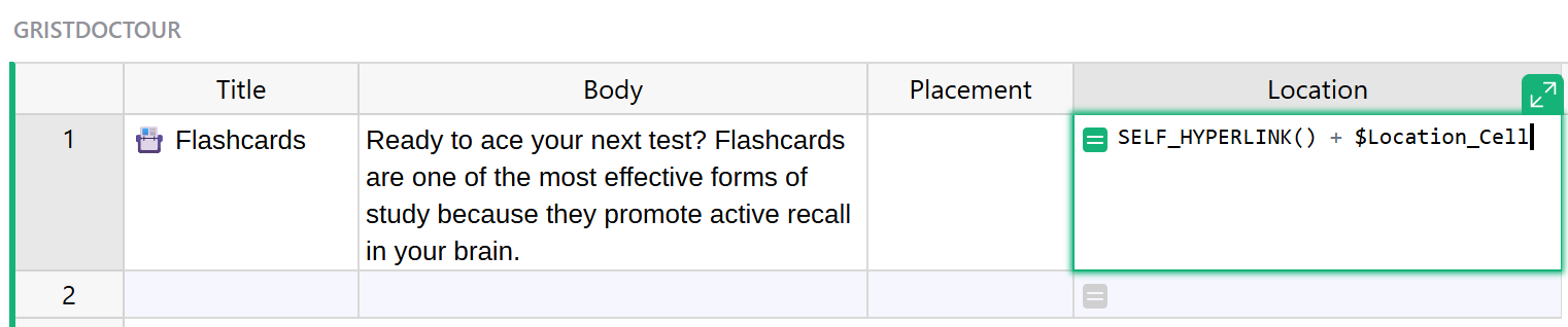 location-formula