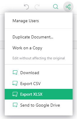 Export Document