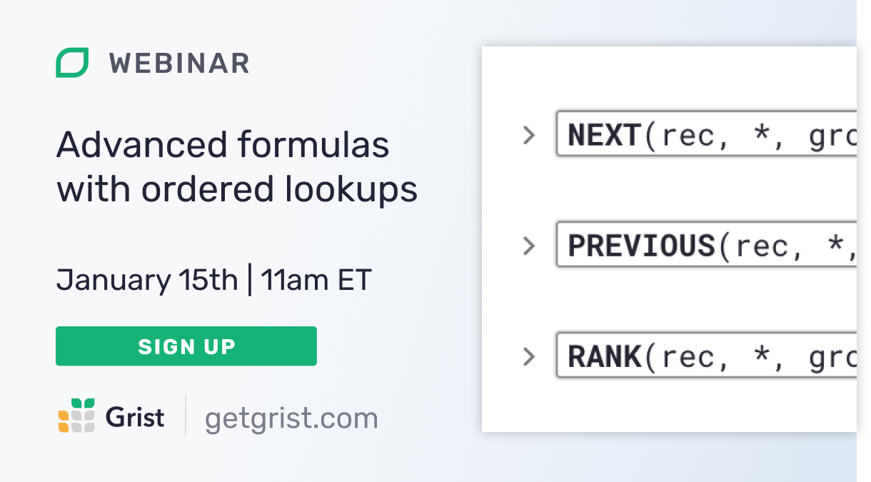 Advanced formulas with ordered lookups webinar