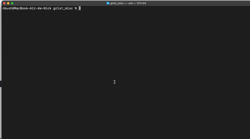 grist-console walkthrough