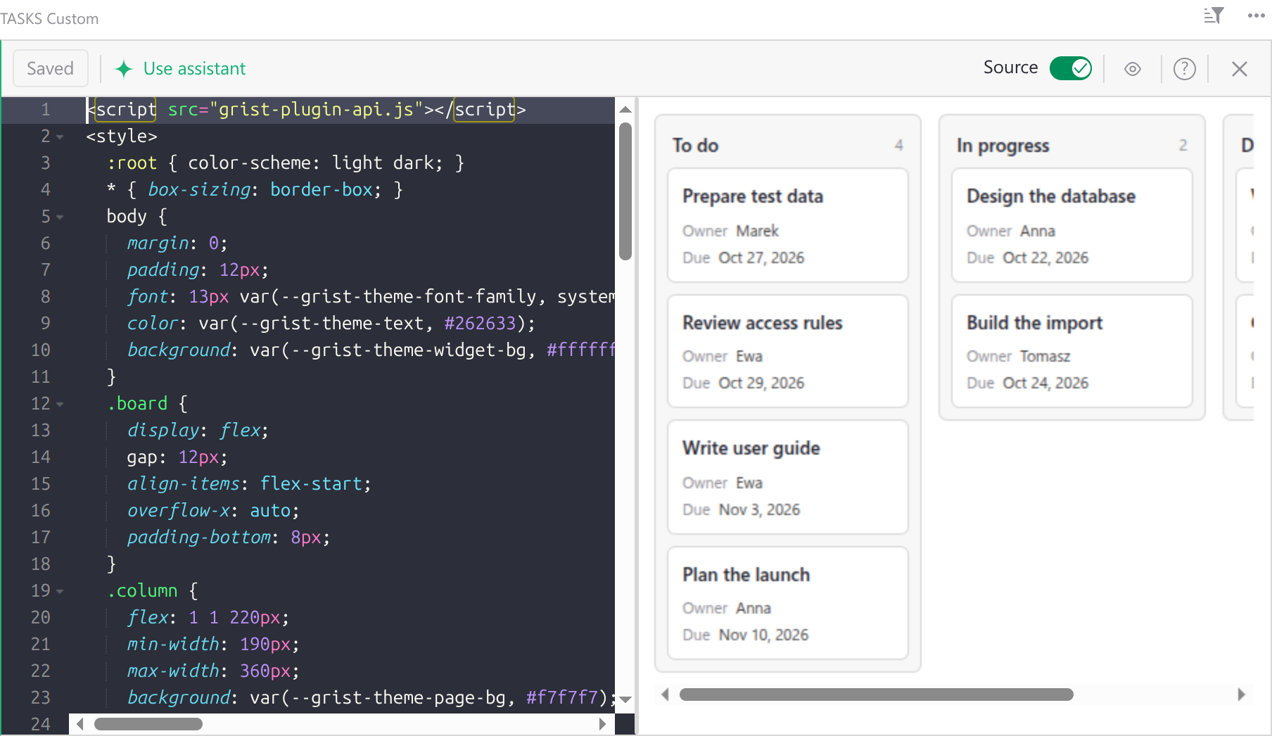 widget-creator-editor